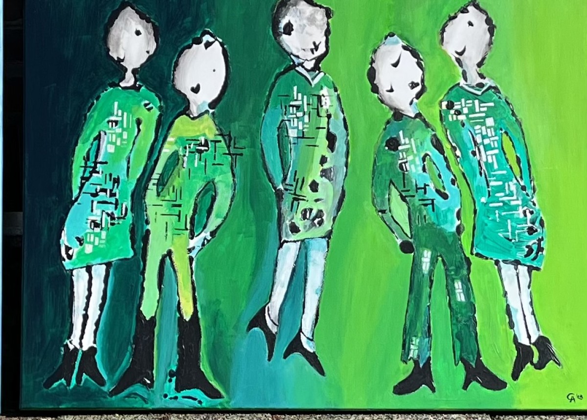 Maart expositie in de Hofboerderij: Carry, Els & Marique met schilderijen!