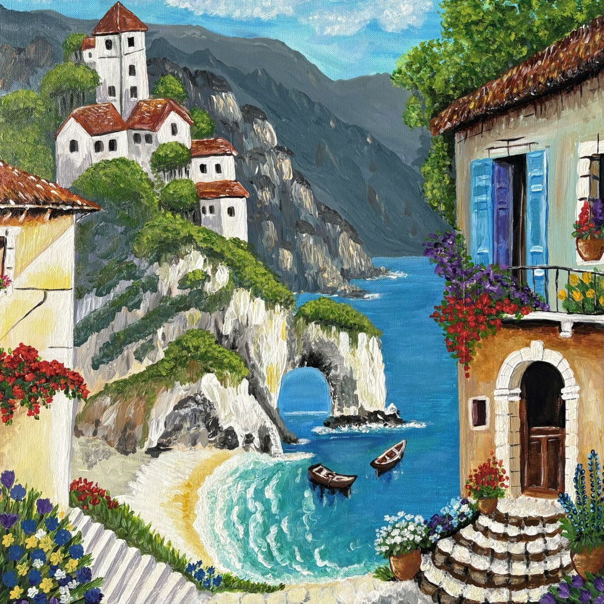 Expositie 'Voor beeldig': beelden en schilderijen in de Hofboerderij.