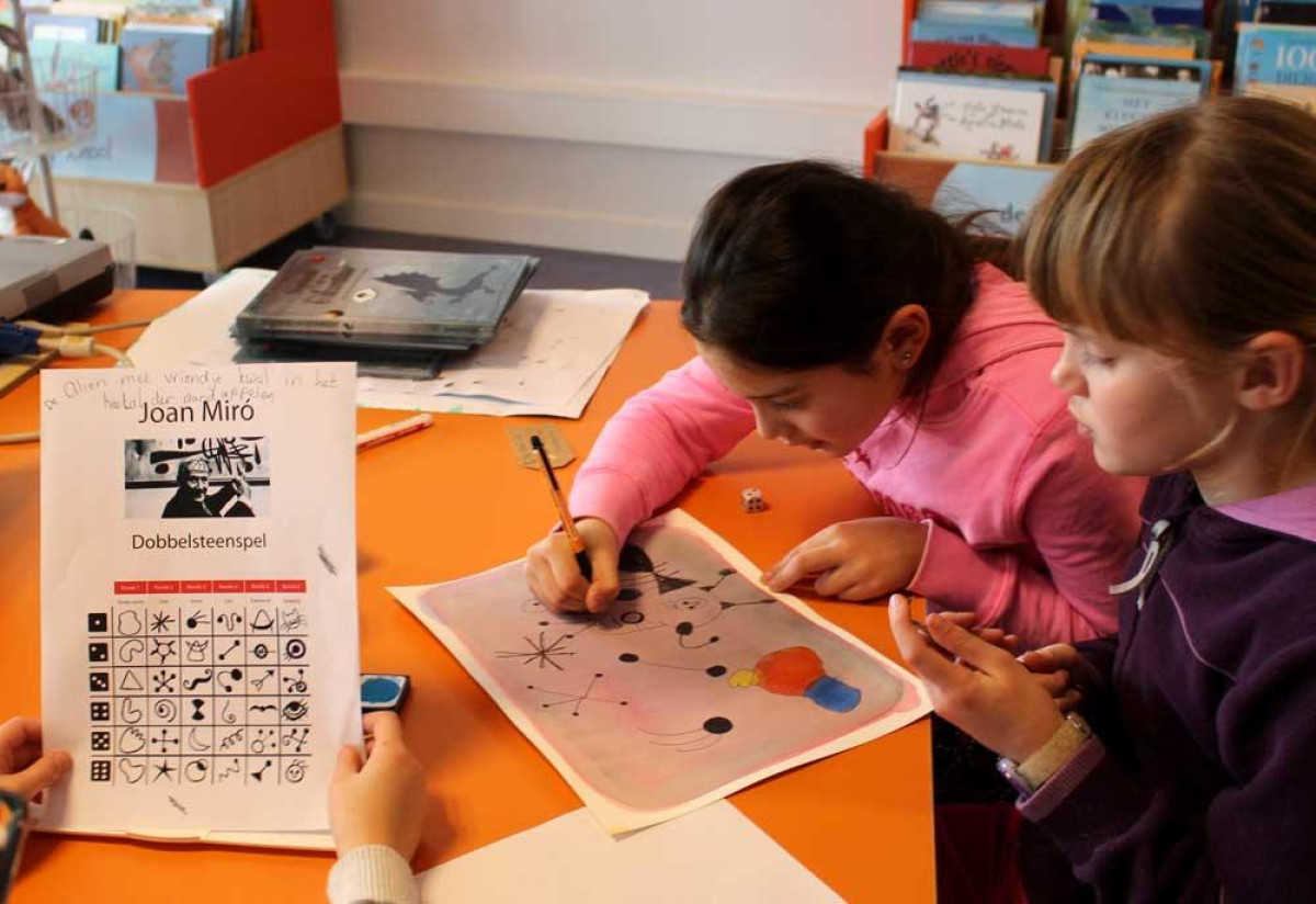 Achtergrondafbeelding Schilderen als Miro