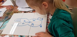 KunstPakket: Delftsblauw Tegeltableau