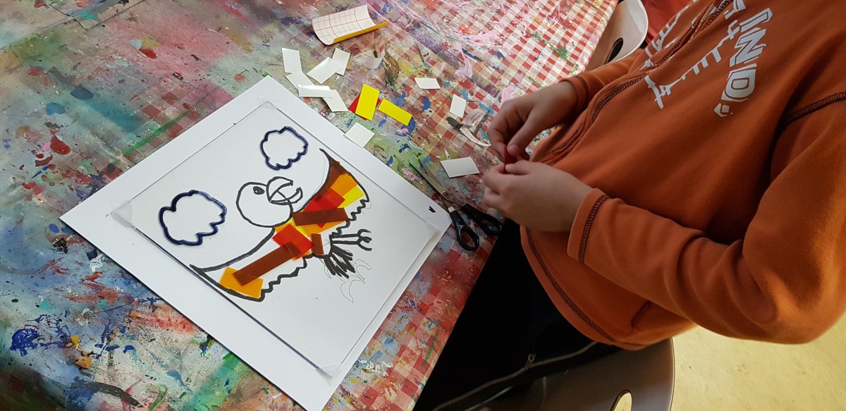 Achtergrondafbeelding KunstPakket: Glas in Lood