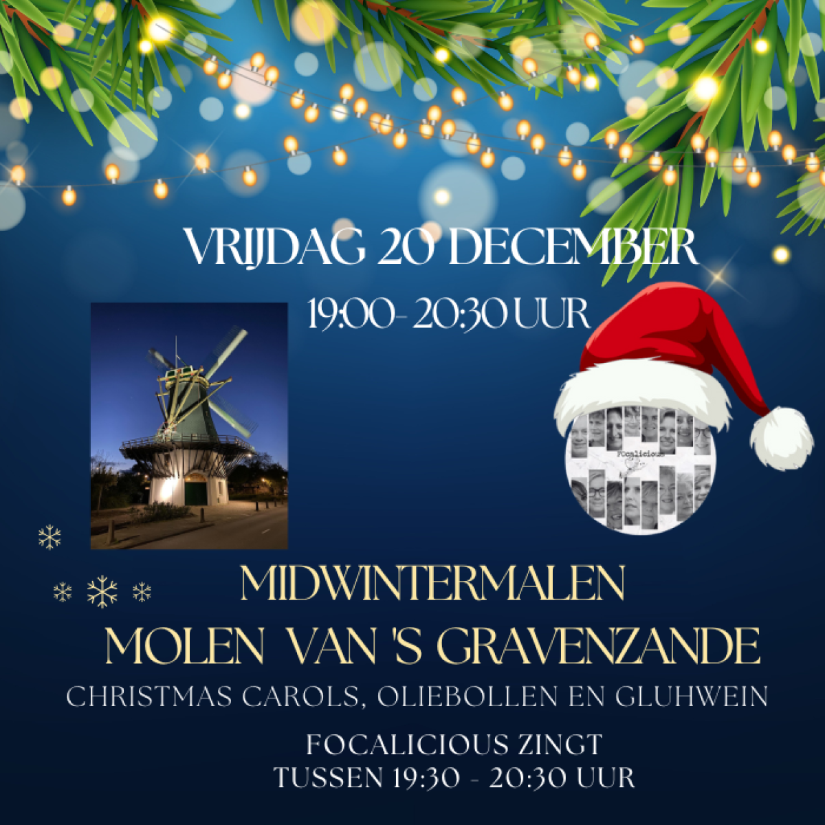 Achtergrondafbeelding Midwintermalen molen van 's Gravenzande