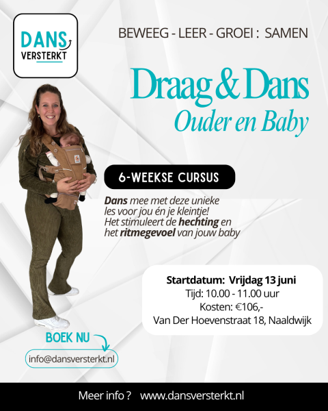 Achtergrondafbeelding Draag & Dans - Ouder en Baby: 6-weekse cursus