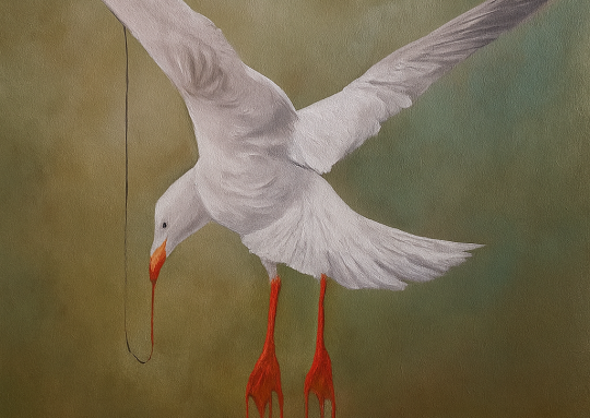 Afbeelding 'Meeuw' - een tragikomisch gevecht met de zinloosheid van het bestaan