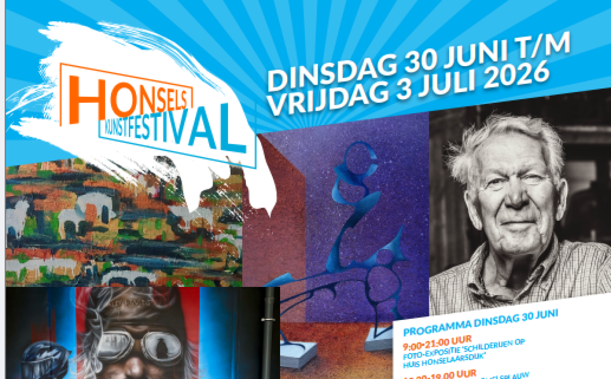 Achtergrondafbeelding Honsels Kunstfestival vernissage en openingsavond