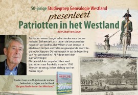 Jubileum-lezing 'Patriotten in het Westland'