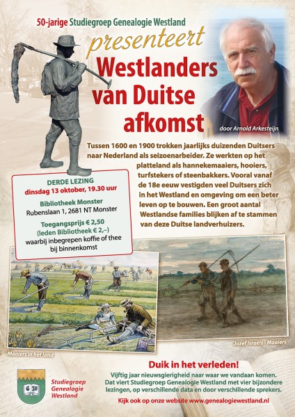Achtergrondafbeelding Jubileum-lezing "Westlanders van Duitse afkomst"