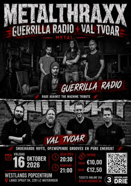 Achtergrondafbeelding MetalThraxx: Guerrilla Radio + Val Tvoar