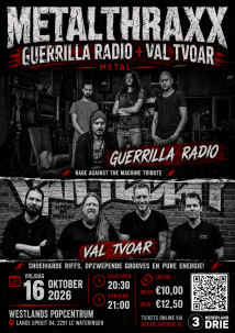 Afbeelding MetalThraxx: Guerrilla Radio + Val Tvoar